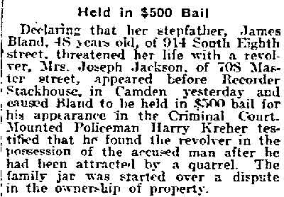 Held in $500 Bail — Philadelphia Inquirer, September 11, 1918