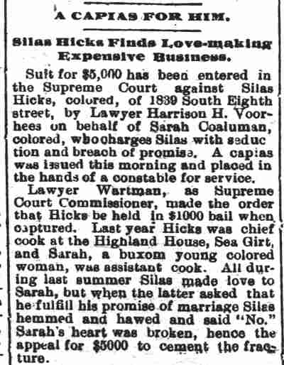 1839 South 8th Street, Camden Post, April 12, 1892