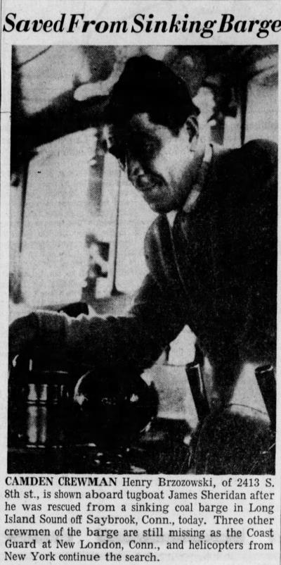 2413 South 8th Street, Henry Brzozowski, Camden Courier-Post, January 20, 1960