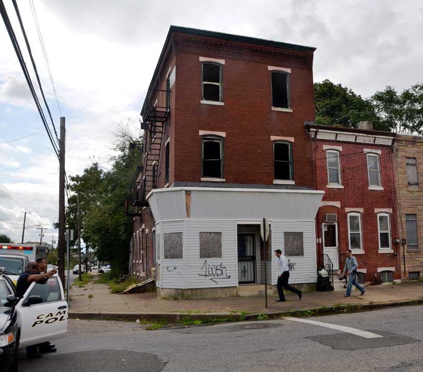 Southwest corner of Walnut and South 8th Street, 784-786 Walnut Street, October 3, 2011