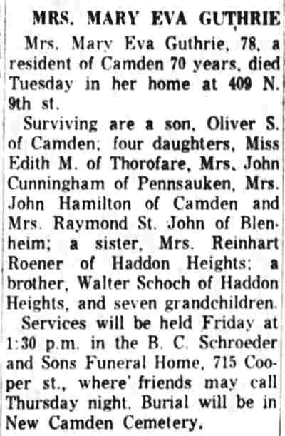 Camden Courier-Post, June 20, 1962 — 409 North 9th Street