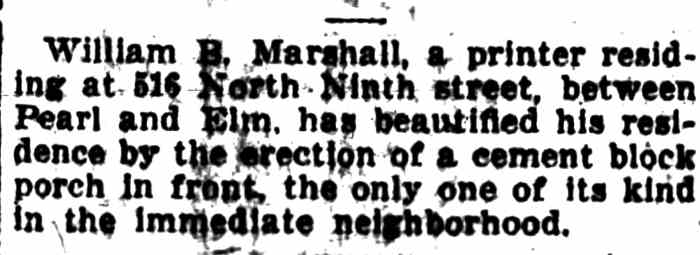 Camden Daily Courier, April 11, 1908 — 516 North 9th Street