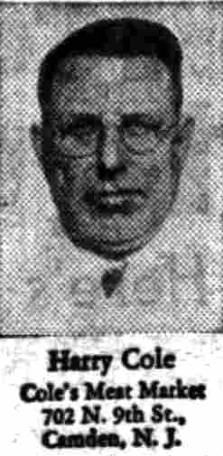 Camden Courier-Post, March 26, 1931 — 702 North 9th Street, Cole's Meat Market