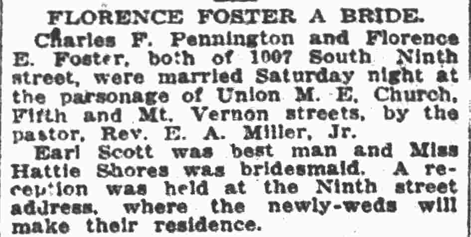 Camden Post-Telegram, September 17, 1923 — Charles F. Pennington, 1007 South 9th Street