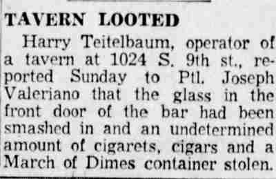 1024 South 9th Street, February 4, 1957