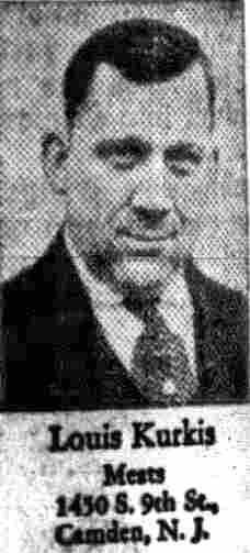 Camden Courier-Post, March 26, 1931 — Walter Kurkis meats, 1450 South 9th Street