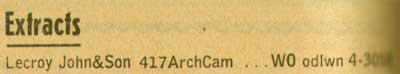 417 Arch Street - John Lecroy and Sons - 1955 New Jersey Bell Telephone Yellow Pages listing