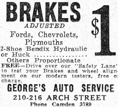 210-216 Arch Street - George's auto repairs - February 4, 1933