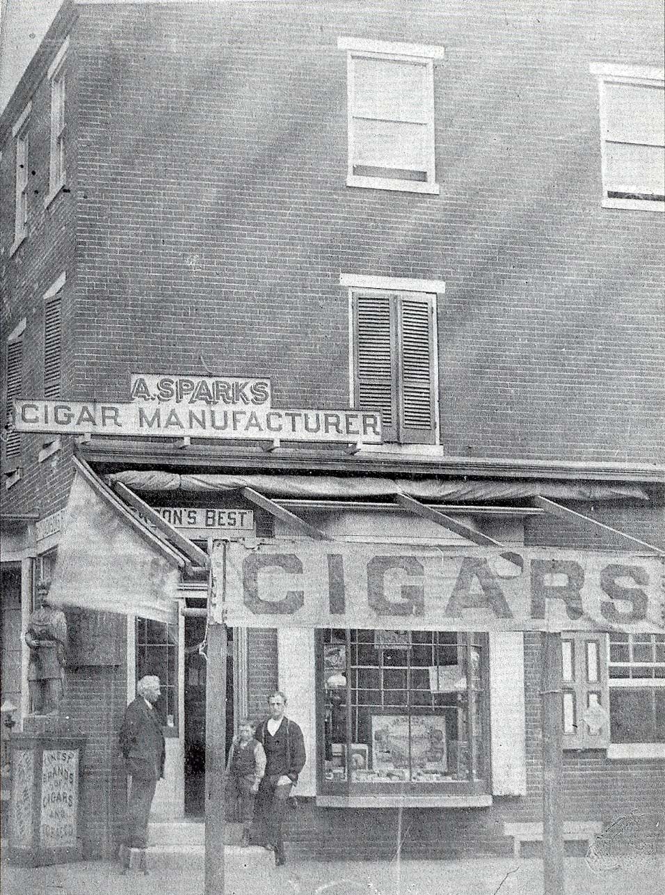 302 Arch Street - Abner Sparks and Family - cigars - 1880s