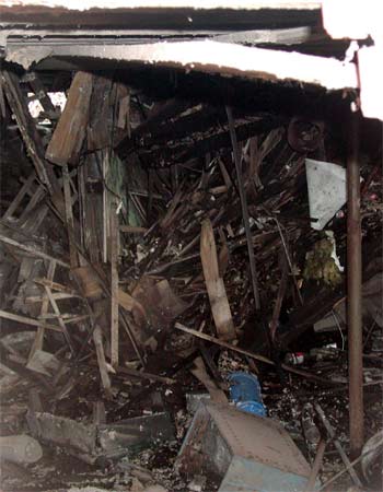 Basement of 2050 Arlington Street, February 7, 2004