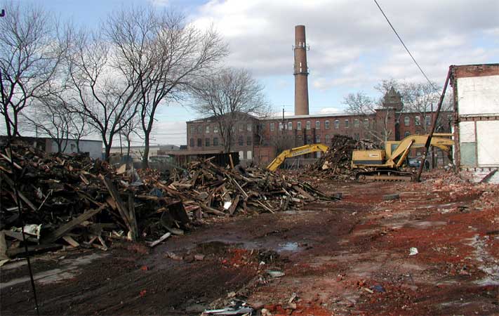 Looking Northwest from 2048 Arlington Street, February 7, 2004