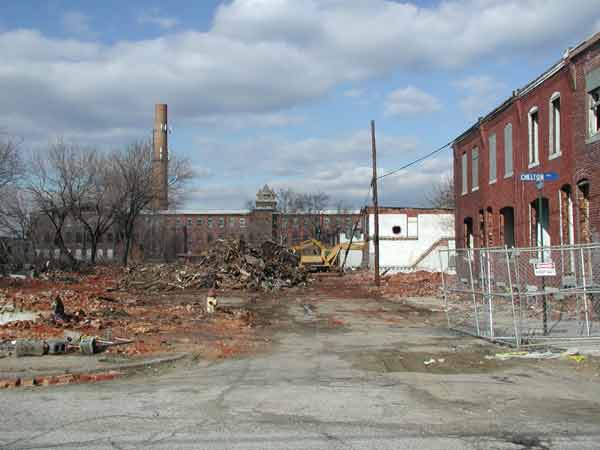 400 Block of Jefferson Street, north side — Howland Croft and Son Company textile mill