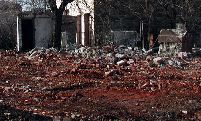The last house standing on Arlington Street, February 7, 2004