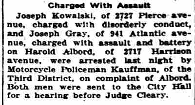941 Atlantic Avenue, Joseph Gray, Camden Post Telegram, December 8, 1924