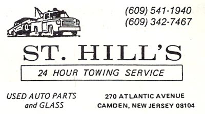St. Hill's 24 Hour Towing Service, 270 Atlantic Avenue, 1991