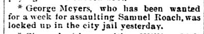 311 Atlantic Avenue, Samuel Roach, Philadelphia Inquirer, August 12, 1891