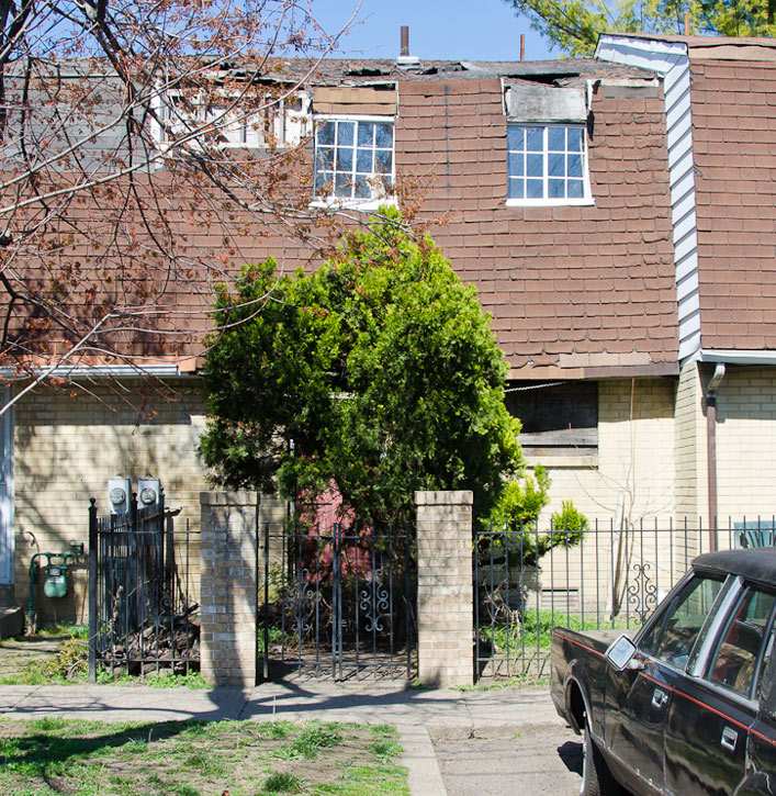 817 Atlantic Avenue, scheduled for demolition March 2012, photograph taken March 19, 2012