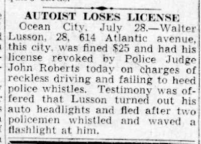 614 Atlantic Avenue, Walter Lusson, Camden Courier-Post, July 29, 1941