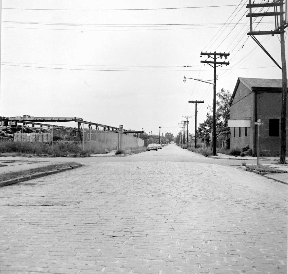 Looking south on South 6th Street towards Atlantic Avenue, October 12, 1965
