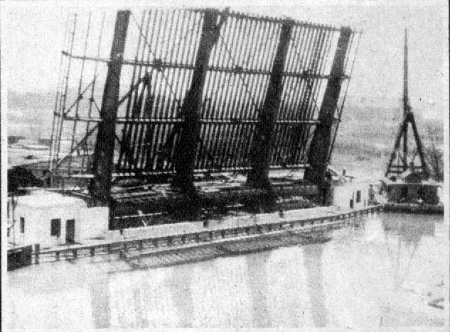 Cooper River Bridge on Admiral Wilson Boulevard, photo published 1930
