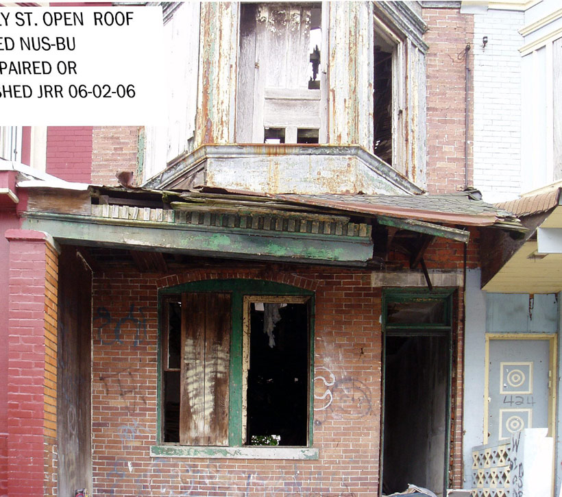 426 Bailey Street vacant — June 2, 2006
