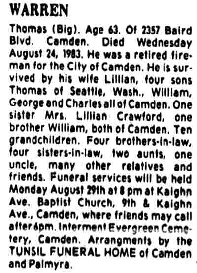Warren - Camden Courier-Post, August 29, 1983