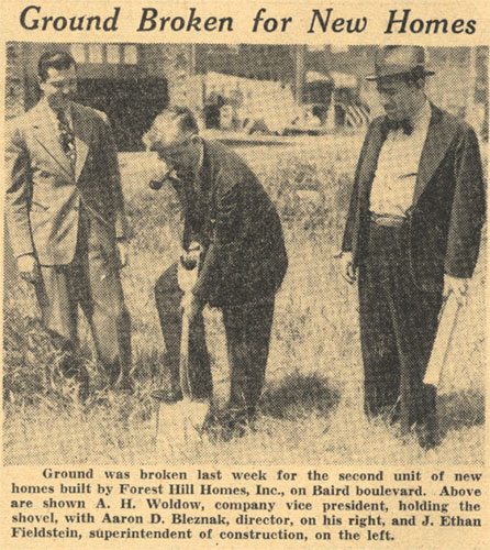 Ground Broken for New Homes - Camden Courier-Post, June 19, 1939