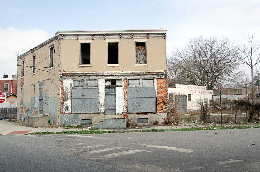 Northeast corner of Louis Street and Bannard Alley