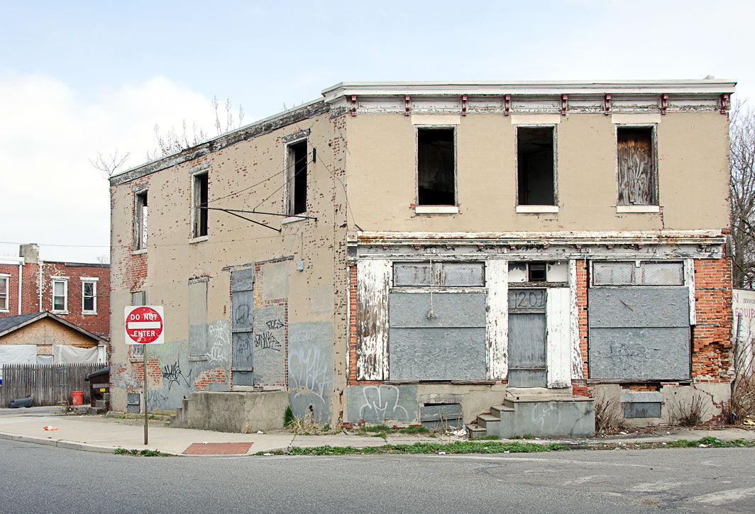 Northeast corner of Louis Street and Bannard Alley