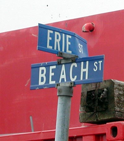 Looking north on Beach Street from Erie Street, June 2004