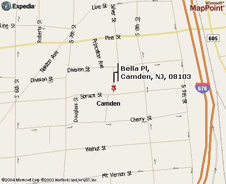 2003 Map of Camden showing Bella Place