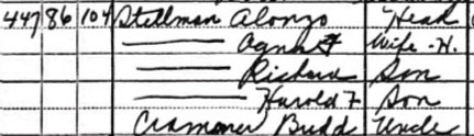 447 Benson Street, 1930 Census