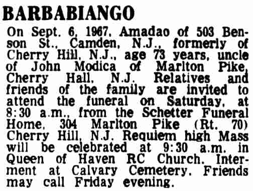 503 Benson Street, Camden Courier-Post, September 7, 1967