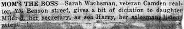 526 Benson Street, Sarah Wachsman ad