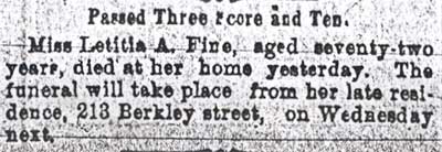 213 Berkley Street — Camden Courier, October 22, 1894