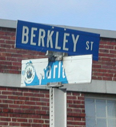 Intersection of Berkley Street and Marlton Avenue