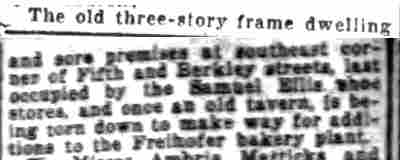 500-502 Berkley Street — Camden Daily Courier, August 9, 1924