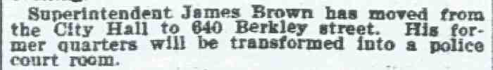 640 Berkley Street — Philadelphia Inquirer, November 17, 1899