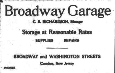 536-540 Washington Street — Broadway Garage, 1915