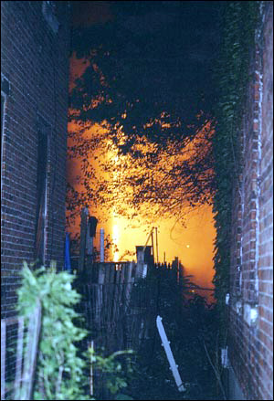 Fire at 117 Birch Street, October 14, 2003