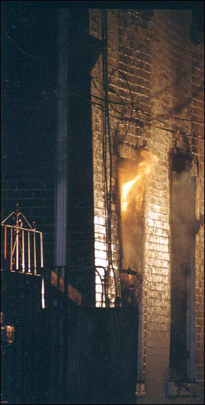 Fire at 117 Birch Street, October 14, 2003