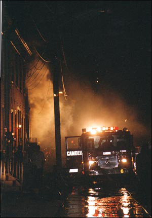 Fire at 117 Birch Street, October 14, 2003