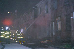 Fire at 117 Birch Street, October 14, 2003