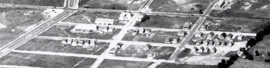 1929 aerial photograph of Rand Street, Boyd Street, Morse Street, and Marlton Avenue