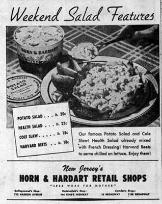 Horn & Hardart Automat Restaurant, 16 Broadway, December 8, 1941 advertisement