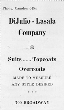 700 Broadway — southeast corner of Broadway and Line Street, January 27, 1939 banquet program