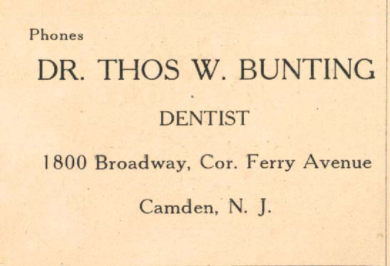 1800 Broadway, Camden — 1919 Banquet Program Ad