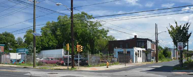 Northeast corner of Broadway and Van Hook Street — August 24, 2011