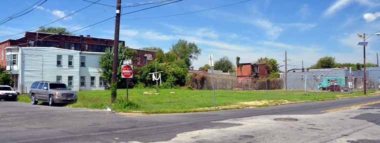 Northwest corner of Broadway and Van Hook Street — August 24, 2011