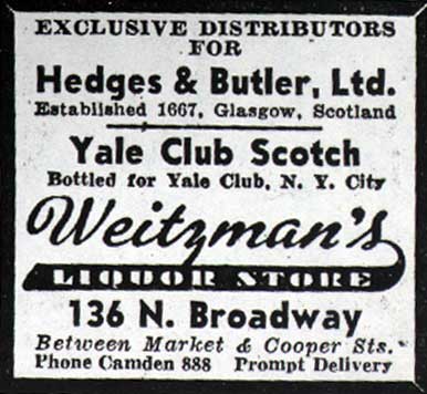 136 Broadway, Weitzman Liquors, January 26, 1938